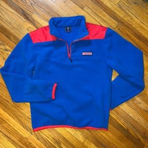 Vineyard Vines fleece pullover blue whale, jacket